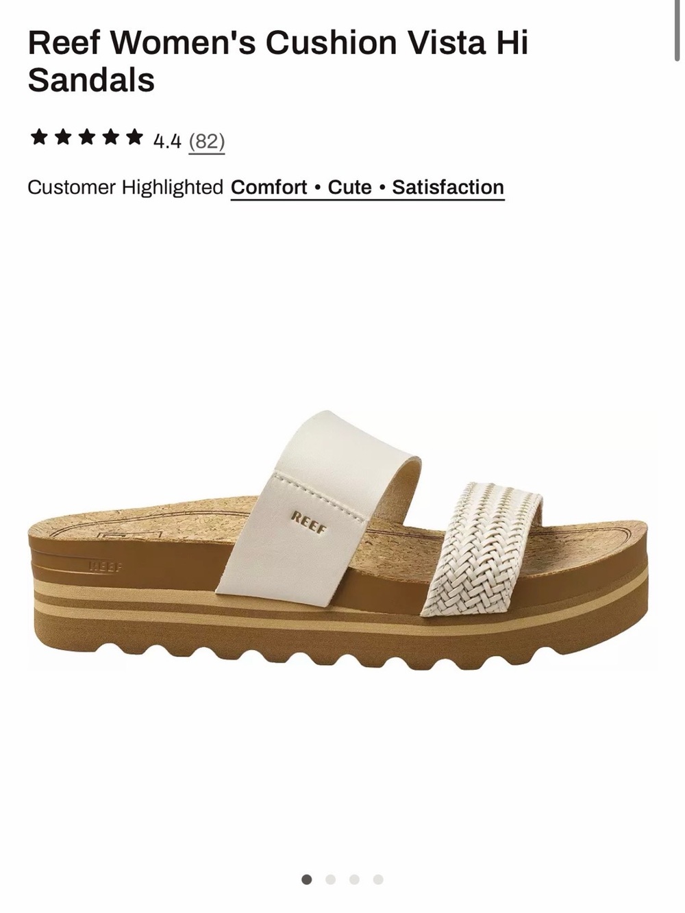Reef Women’s Cushion Vista Hi Sandals